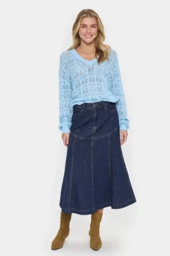 Joann Skirt - Medium Blue Denim