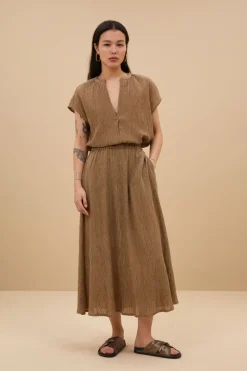 Juta Lurex Skirt - Gold