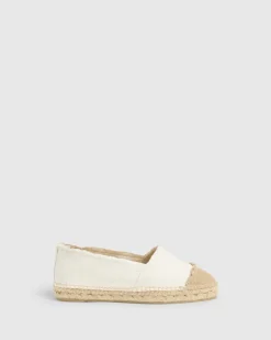 Kampala Flat Espadrille - Blanco Metallic