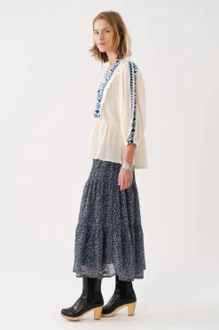 Kanpur Blouse 3/4 - Blue