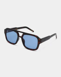 Kaya Sunglasses - Demi Tortoise (Blue Lens)