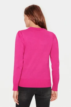 Kila LS Shimmer Pullover - Fuchsia Fedora