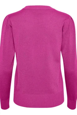 Kila LS Shimmer Pullover - Fuchsia Fedora