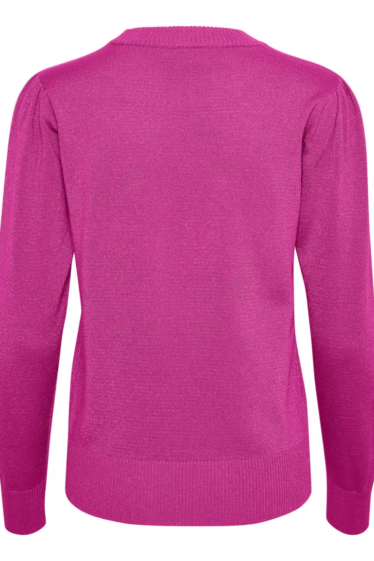 Kila LS Shimmer Pullover - Fuchsia Fedora