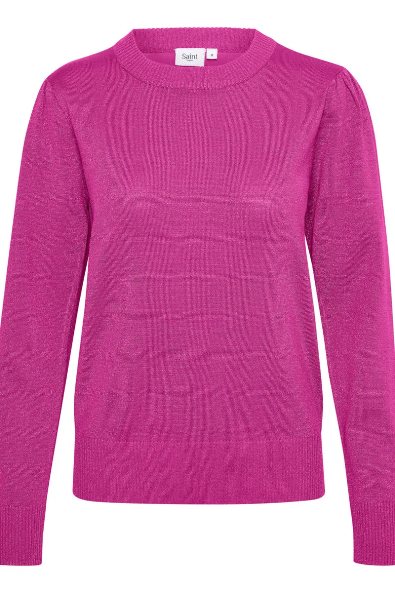 Kila LS Shimmer Pullover - Fuchsia Fedora