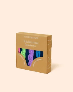 Knicker Box Four Pack - Midnight Neon