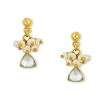 Lacey Charm Earrings - White