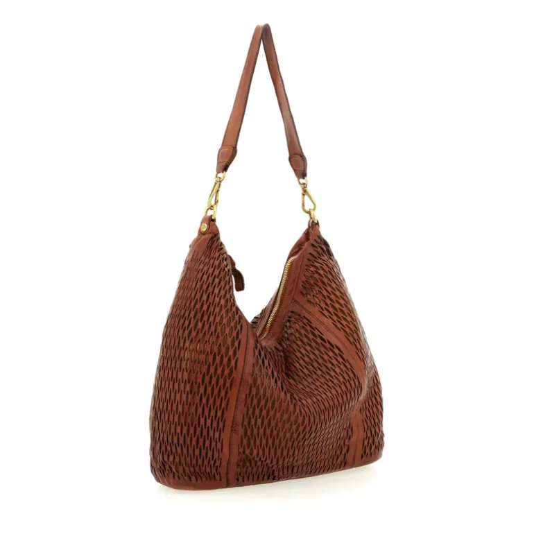 Laser Shoulder Bag - Cognac