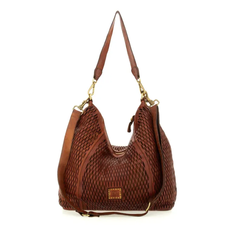 Laser Shoulder Bag - Cognac