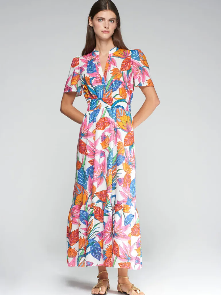 Leila Dress - Tropical Print