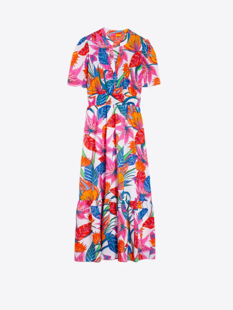 Leila Dress - Tropical Print
