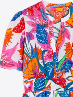 Leila Dress - Tropical Print