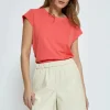 Leti Tee - Hot Coral