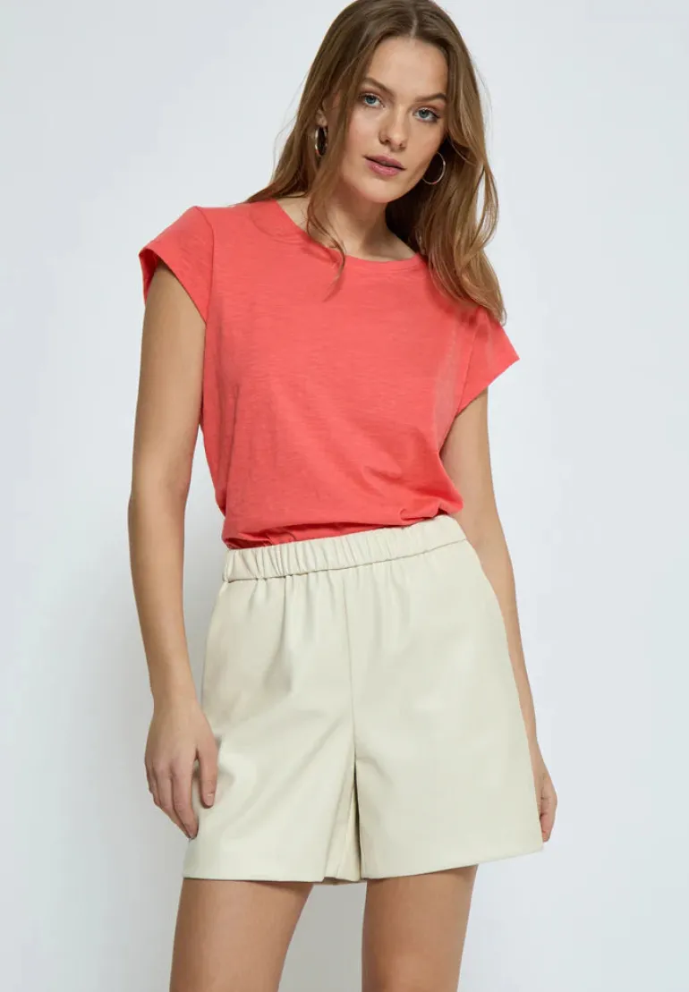 Leti Tee - Hot Coral