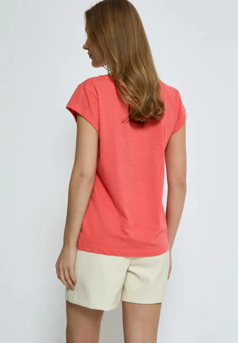 Leti Tee - Hot Coral