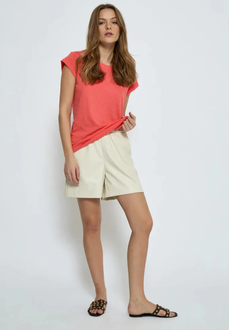 Leti Tee - Hot Coral