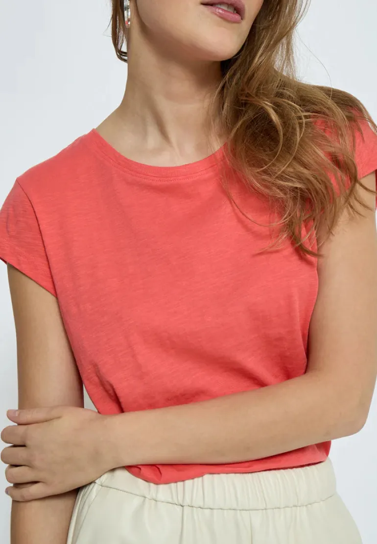 Leti Tee - Hot Coral
