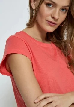 Leti Tee - Hot Coral