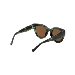 Lilly Sunglasses - Green/Marble Transparent