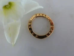 Live Laugh Love sentiment disc - Gold