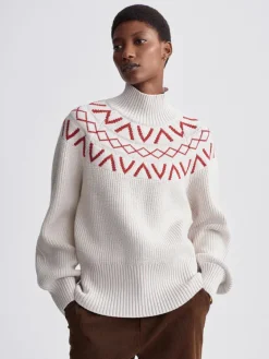 Marcie Fairisle Yoke Knit - Silver Birch