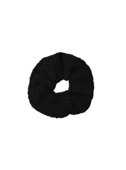 Marga Knitted Scrunchie - Black