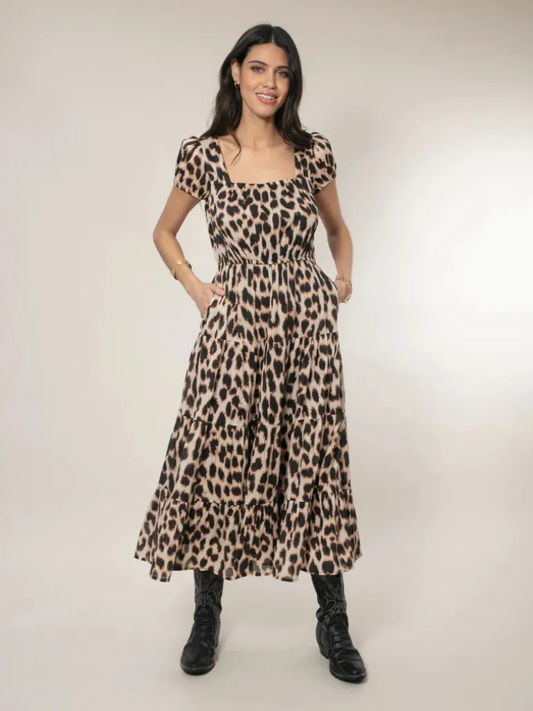Martha Tiered Dress - Leo