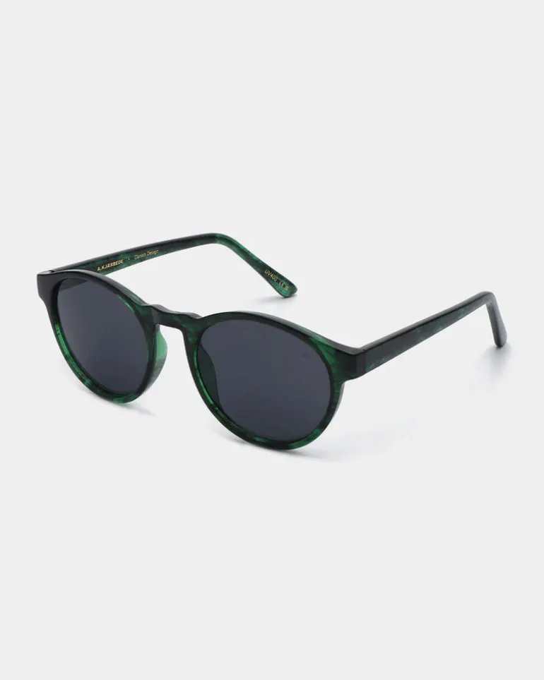 Marvin Sunglasses - Green Marble Transparent