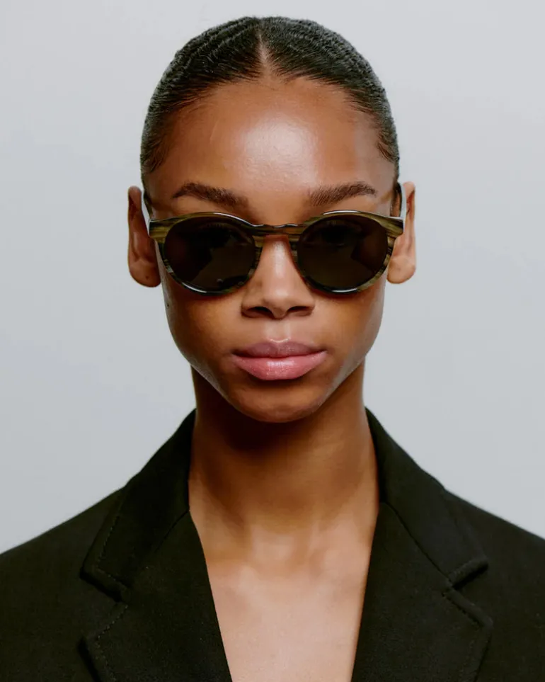 Marvin Sunglasses - Striped Horn