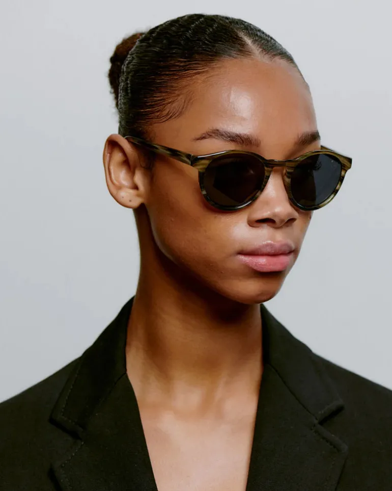 Marvin Sunglasses - Striped Horn