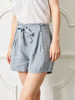 Melaki Linen Shorts - Urban Grey