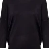 Mila R-Neck Pullover - Black