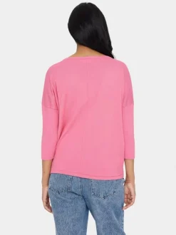 Mila R-Neck Pullover - Chateau Rose