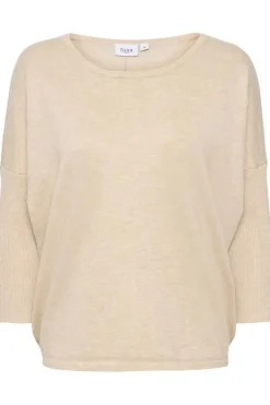 Mila R-Neck Pullover - Jojoba Melange