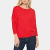 Mila R-Neck Pullover - Racing Red
