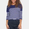 Mila R-neck St. Pullover - Midnight Sail