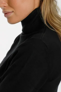Mila Rollneck Pullover - Black