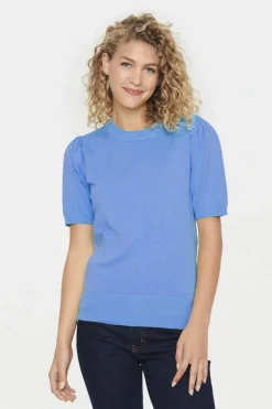 Mila SS Pullover - Dutch Blue Melange