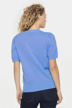 Mila SS Pullover - Dutch Blue Melange