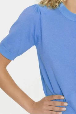 Mila SS Pullover - Dutch Blue Melange