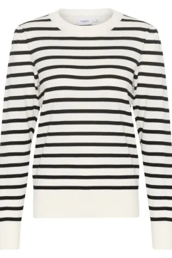 Mila Striped Pullover - Ice