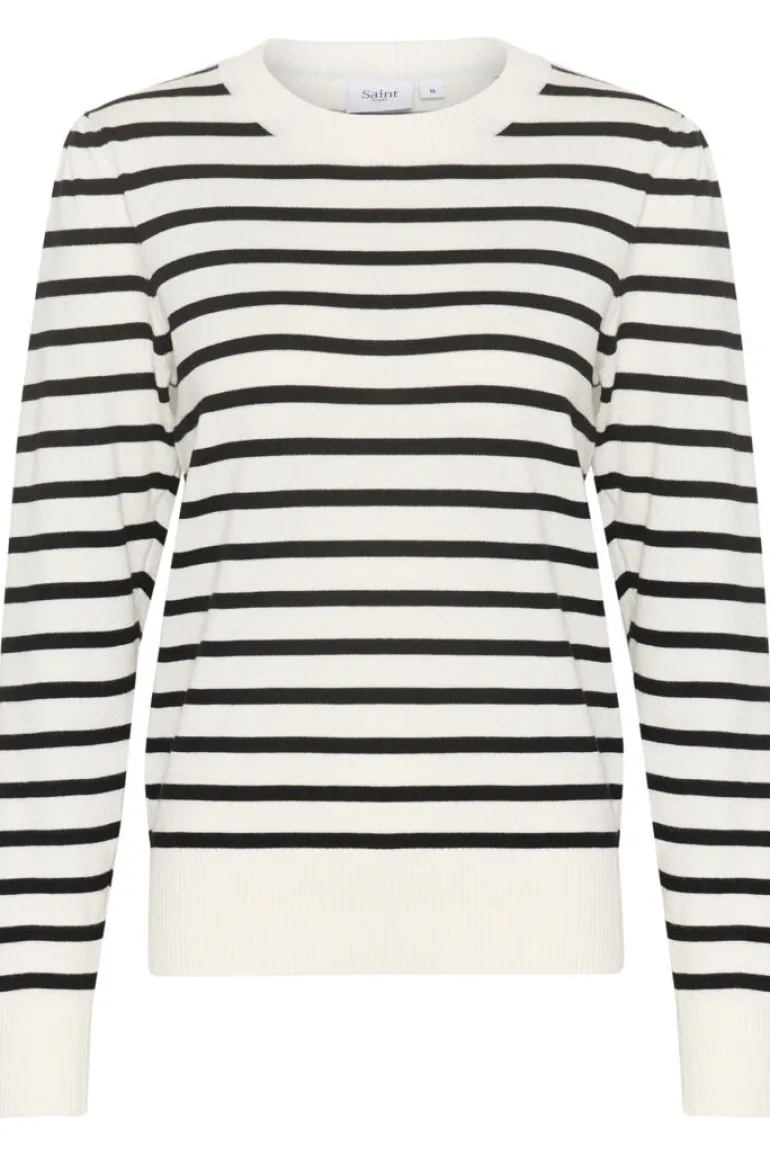 Mila Striped Pullover - Ice