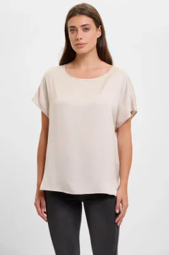 Milo Round Neck Top - Birch