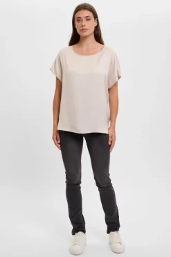 Milo Round Neck Top - Birch