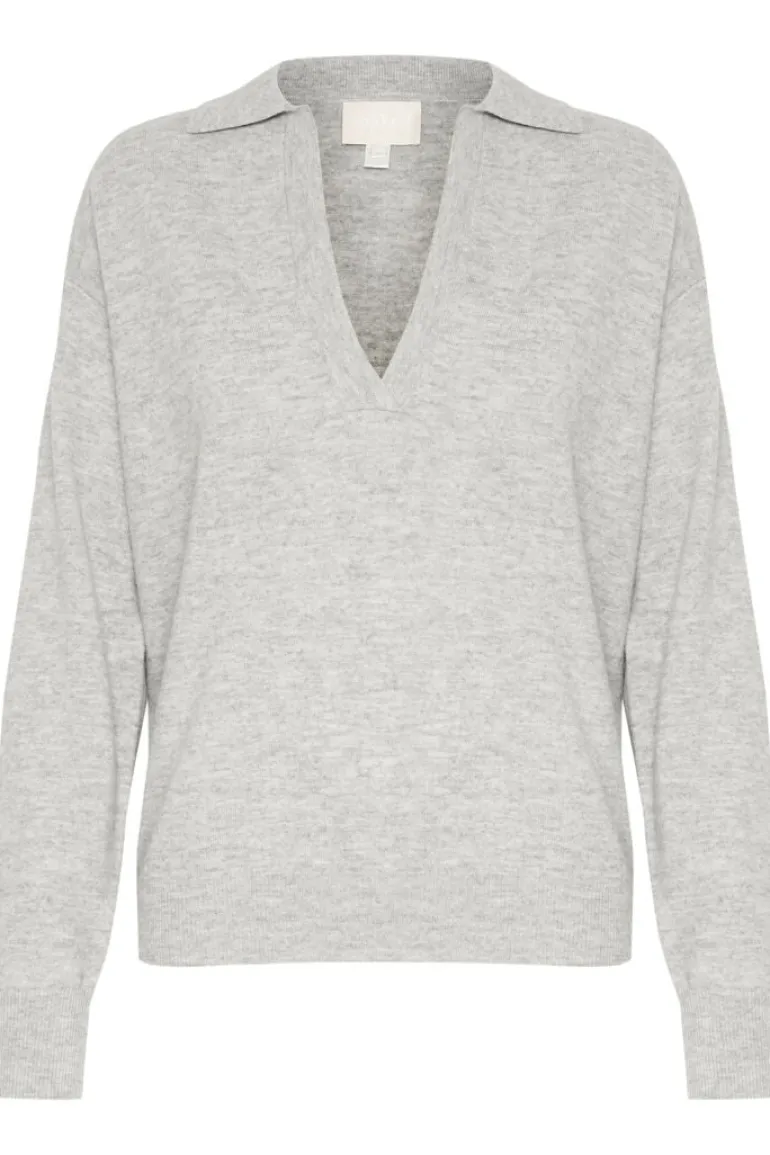 Molina Polo Pullover - Porpoise Melange