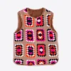 Naomi Reversible Gilet - Crochet Beige