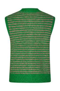 Nynne Knit Vest SL - Green