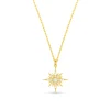 Opal Starburst Charm Necklace