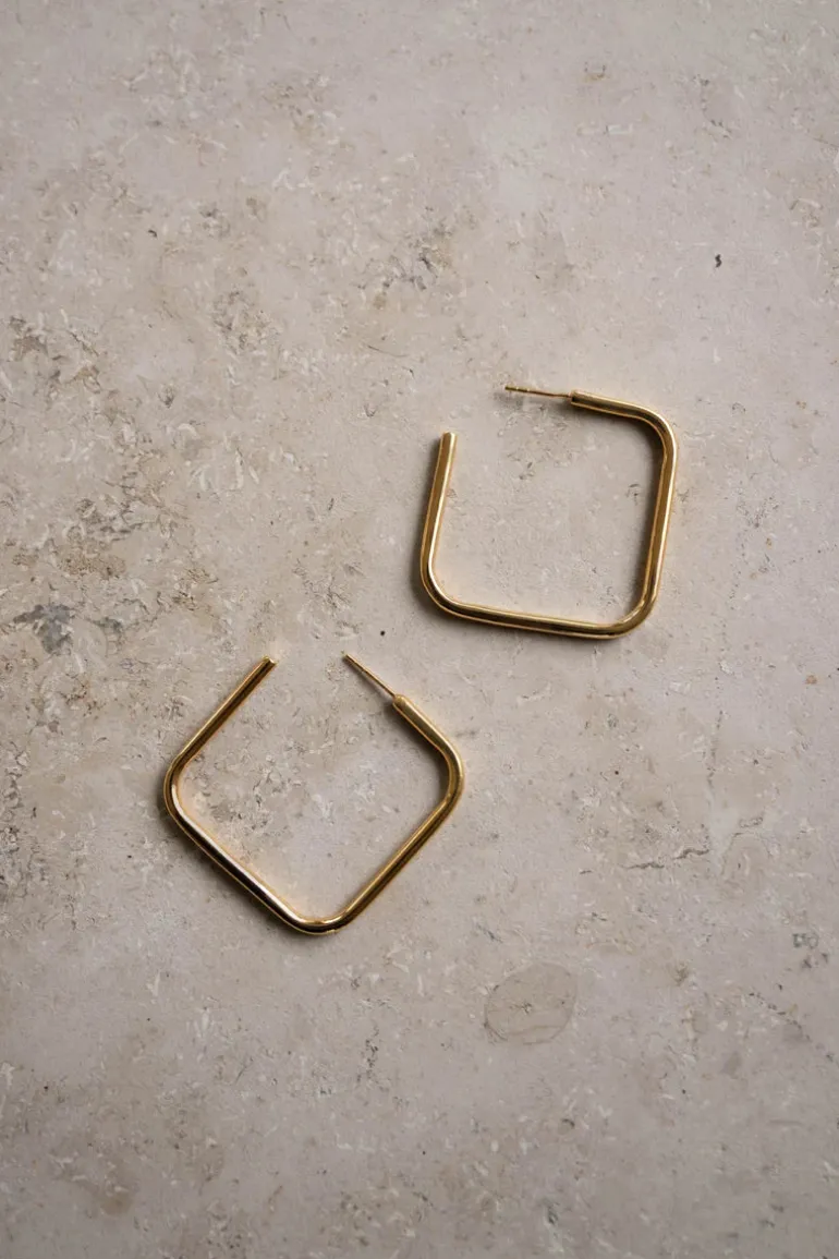 Pd Squared Earring M - Gold