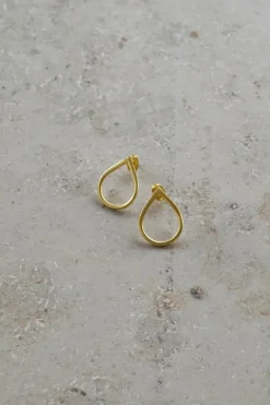 Pd Tear Earring - Gold